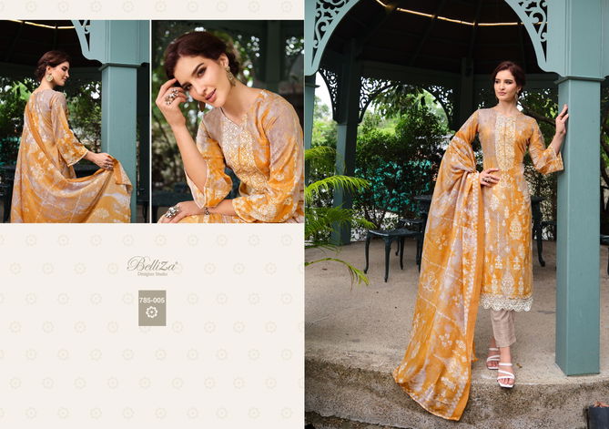 Resham By Beliza Cotton Dress Material Catalog